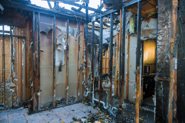 Professional Fire Damage Restoration technician working in Buffalo, SC